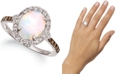 Le Vian Neopolitan Opal (1-1/5 ct. t.w.) & Diamond (3/8 ct. t.w.) Ring in 14k White Gold